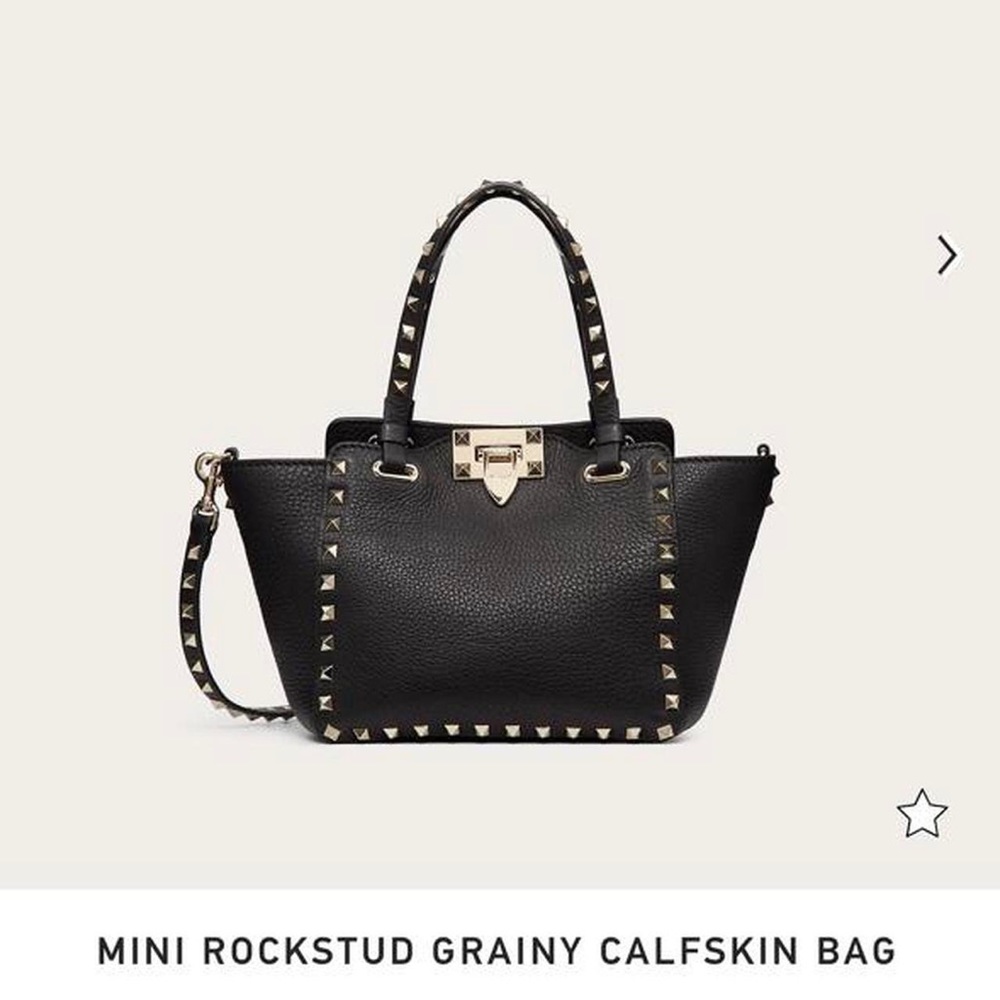Valentino MINI ROCKSTUD GRAINY CALFSKIN BAG